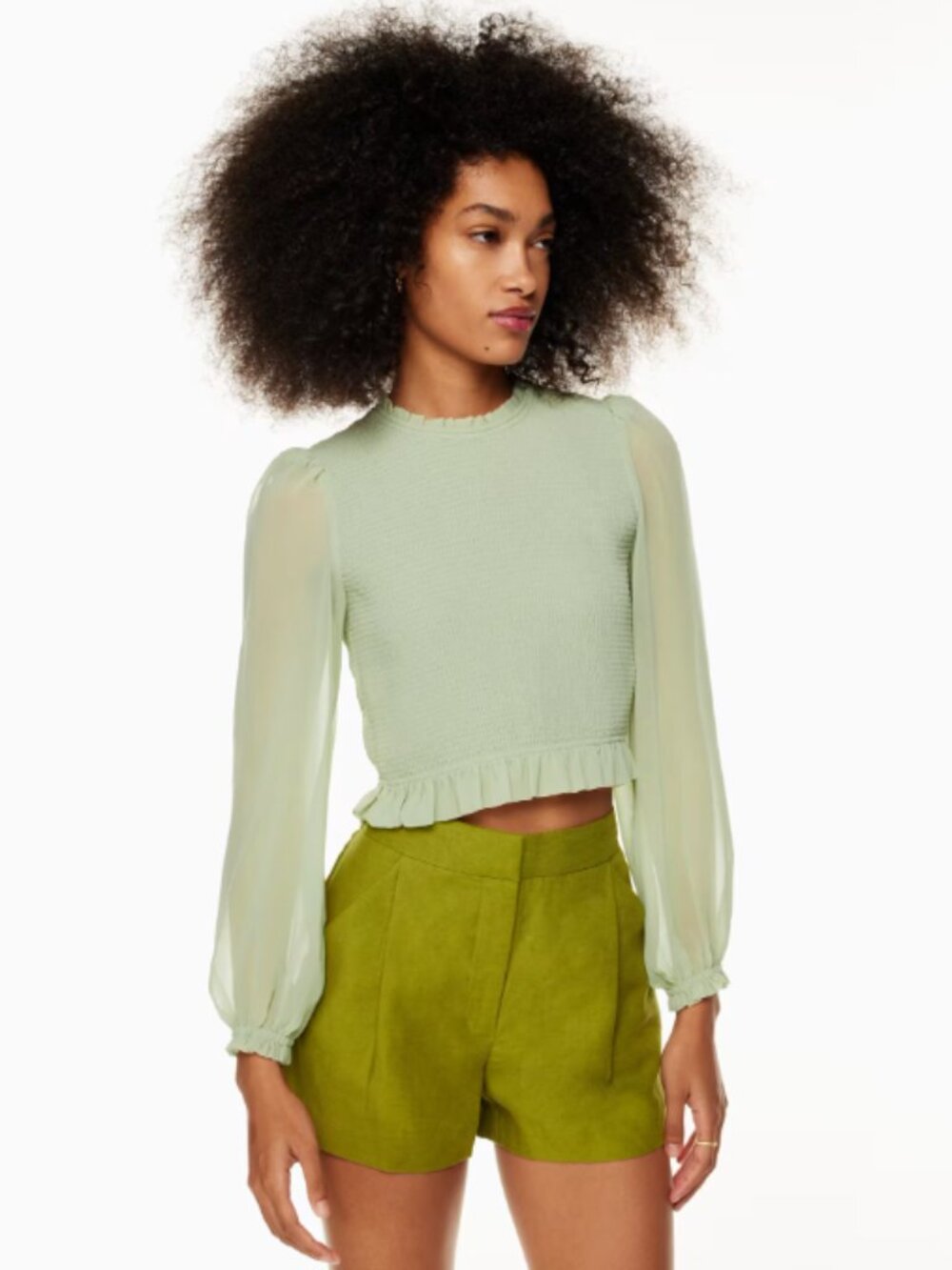 Aritzia Wilfred Tempest Blouse | Size S | Sage Green